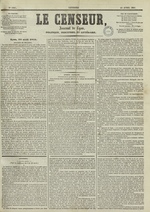 Le Censeur : journal de Lyon, politique, industriel et littéraire, N°1987, pp. 1
