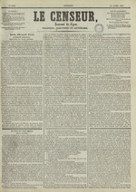 Le Censeur : journal de Lyon, politique, industriel et littéraire, N°1993, pp. 1