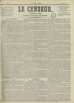 Le Censeur : journal de Lyon, politique, industriel et littéraire, N°2021, pp. 1
