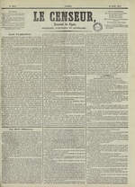 Le Censeur : journal de Lyon, politique, industriel et littéraire, N°2035, pp. 1