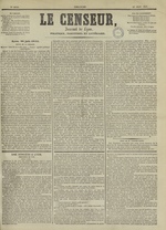 Le Censeur : journal de Lyon, politique, industriel et littéraire, N°2042, pp. 1