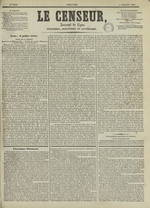 Le Censeur : journal de Lyon, politique, industriel et littéraire, N°2048, pp. 1