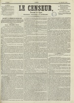 Le Censeur : journal de Lyon, politique, industriel et littéraire, N°2065, pp. 1