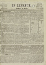 Le Censeur : journal de Lyon, politique, industriel et littéraire, N°2213, pp. 1
