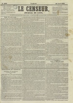 Le Censeur : journal de Lyon, politique, industriel et littéraire, N°2302, pp. 1