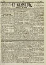 Le Censeur : journal de Lyon, politique, industriel et littéraire, N°2379, pp. 1