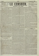 Le Censeur : journal de Lyon, politique, industriel et littéraire, N°2414, pp. 1