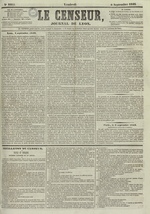Le Censeur : journal de Lyon, politique, industriel et littéraire, N°2415, pp. 1