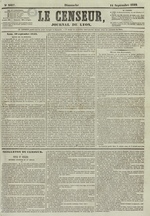Le Censeur : journal de Lyon, politique, industriel et littéraire, N°2417, pp. 1