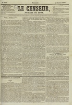 Le Censeur : journal de Lyon, politique, industriel et littéraire, N°2435, pp. 1