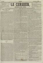 Le Censeur : journal de Lyon, politique, industriel et littéraire, N°2440, pp. 1