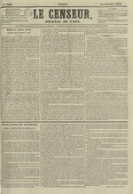 Le Censeur : journal de Lyon, politique, industriel et littéraire, N°2446, pp. 1