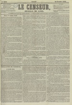 Le Censeur : journal de Lyon, politique, industriel et littéraire, N°2452, pp. 1