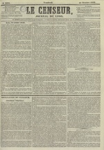 Le Censeur : journal de Lyon, politique, industriel et littéraire, N°2451, pp. 1
