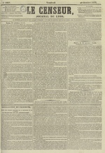 Le Censeur : journal de Lyon, politique, industriel et littéraire, N°2457, pp. 1