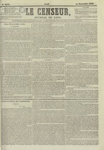 Le Censeur : journal de Lyon, politique, industriel et littéraire, N°2479, pp. 1