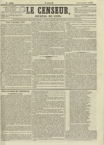 Le Censeur : journal de Lyon, politique, industriel et littéraire, N°2492, pp. 1