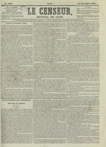 Le Censeur : journal de Lyon, politique, industriel et littéraire, N°2503, pp. 1