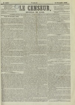 Le Censeur : journal de Lyon, politique, industriel et littéraire, N°2504, pp. 1