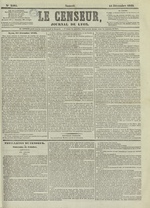 Le Censeur : journal de Lyon, politique, industriel et littéraire, N°2505, pp. 1