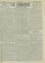 Le Censeur : journal de Lyon, politique, industriel et littéraire, N°2511, pp. 1