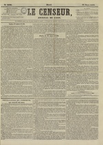Le Censeur : journal de Lyon, politique, industriel et littéraire, N°2586, pp. 1