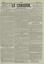 Le Censeur : journal de Lyon, politique, industriel et littéraire, N°2639, pp. 1
