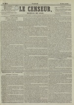 Le Censeur : journal de Lyon, politique, industriel et littéraire, N°2641, pp. 1
