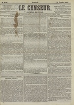 Le Censeur : journal de Lyon, politique, industriel et littéraire, N°2759, pp. 1