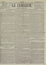 Le Censeur : journal de Lyon, politique, industriel et littéraire, N°2760, pp. 1