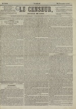 Le Censeur : journal de Lyon, politique, industriel et littéraire, N°2776, pp. 1
