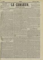 Le Censeur : journal de Lyon, politique, industriel et littéraire, N°2855, pp. 1