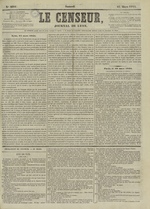 Le Censeur : journal de Lyon, politique, industriel et littéraire, N°2891, pp. 1