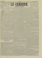 Le Censeur : journal de Lyon, politique, industriel et littéraire, N°2933, pp. 1