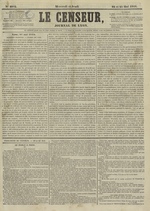 Le Censeur : journal de Lyon, politique, industriel et littéraire, N°2942, pp. 1
