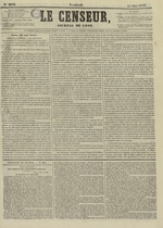 Le Censeur : journal de Lyon, politique, industriel et littéraire, N°2949, pp. 1
