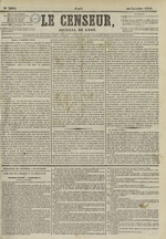 Le Censeur : journal de Lyon, politique, industriel et littéraire, N°3062, pp. 1