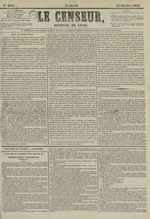Le Censeur : journal de Lyon, politique, industriel et littéraire, N°3075, pp. 1