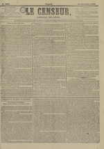Le Censeur : journal de Lyon, politique, industriel et littéraire, N°3093, pp. 1