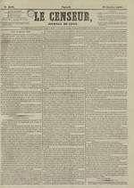 Le Censeur : journal de Lyon, politique, industriel et littéraire, N°3145, pp. 1