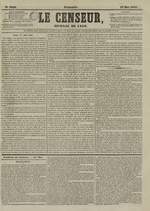 Le Censeur : journal de Lyon, politique, industriel et littéraire, N°3246, pp. 1