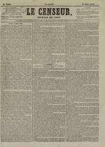 Le Censeur : journal de Lyon, politique, industriel et littéraire, N°3268, pp. 1