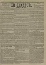 Le Censeur : journal de Lyon, politique, industriel et littéraire, N°3355, pp. 1