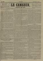 Le Censeur : journal de Lyon, politique, industriel et littéraire, N°3387, pp. 1
