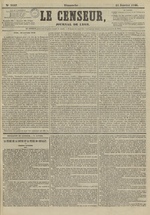Le Censeur : journal de Lyon, politique, industriel et littéraire, N°3447, pp. 1