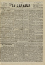 Le Censeur : journal de Lyon, politique, industriel et littéraire, N°3476, pp. 1