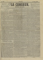Le Censeur : journal de Lyon, politique, industriel et littéraire, N°3513, pp. 1