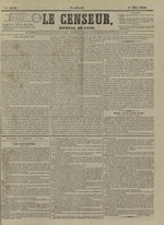 Le Censeur : journal de Lyon, politique, industriel et littéraire, N°3540, pp. 1