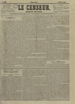 Le Censeur : journal de Lyon, politique, industriel et littéraire, N°3566, pp. 1