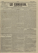 Le Censeur : journal de Lyon, politique, industriel et littéraire, N°3579, pp. 1